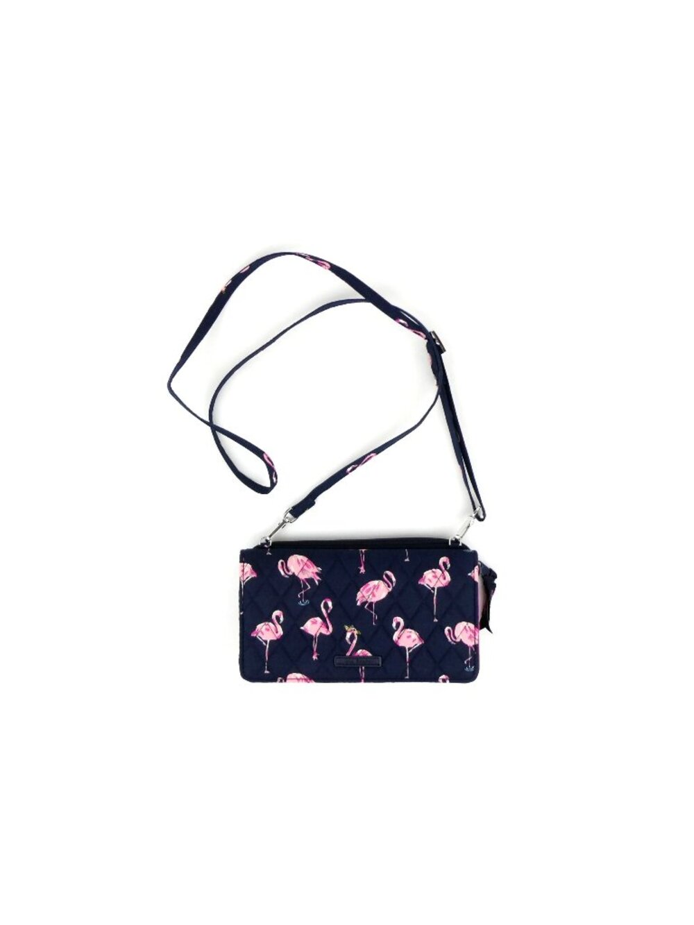 Vera Bradley Flamingo Fiesta RFID All In One Wallet Crossbody